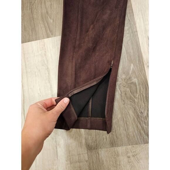 Ann Taylor size 8 Petite Brown Suede Look Pants - Picture 2 of 11